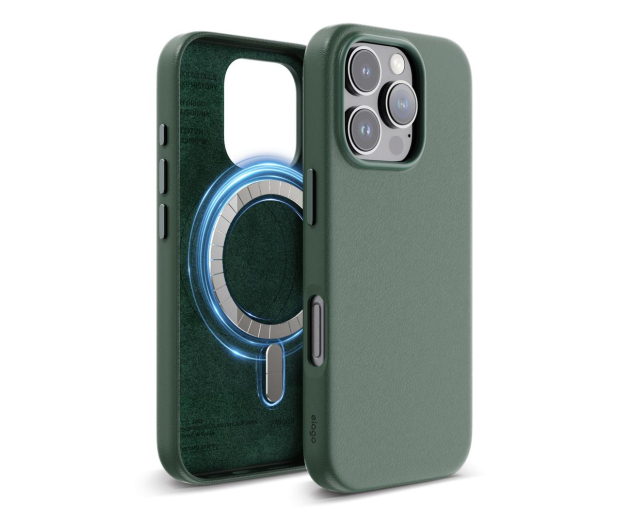 Elago Magnetic Leather do iPhone 16 Pro Midnight Green ES16MSLE63PRO-MGR - 1278742 - zdjęcie